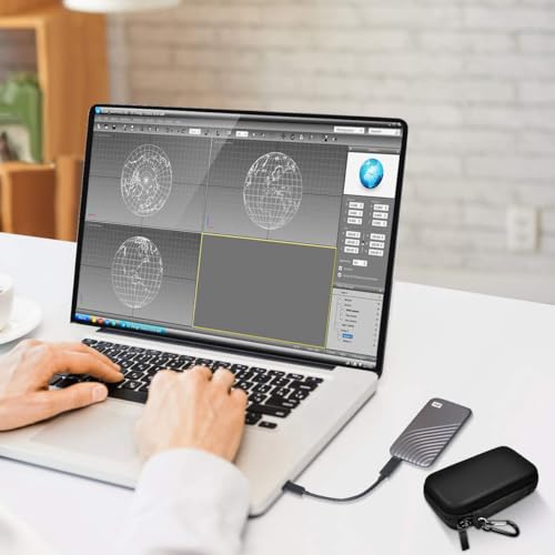 Case Compatible for WD 1TB 2TB 500GB My Passport SSD External Portable Drive-WDBAGF0010BRD-WESN( Box Only)