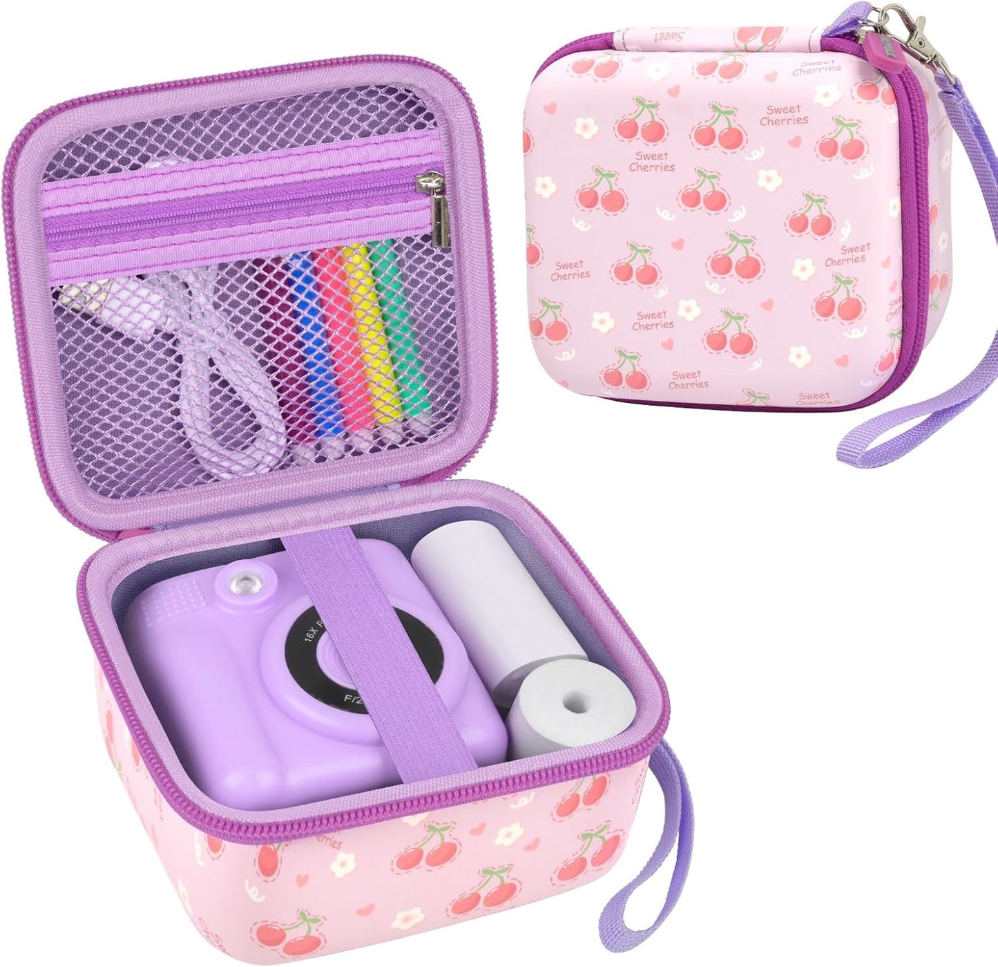 PAIYULE Kids Instant Print Camera Case Compatible with ESOXOFFORE for Dylanto for DUDUDRAGON for GKTZ for Dafotil for Careenoah for Aasonida Toddler Digital Prints Paper Bag (Box Only) Light Purple