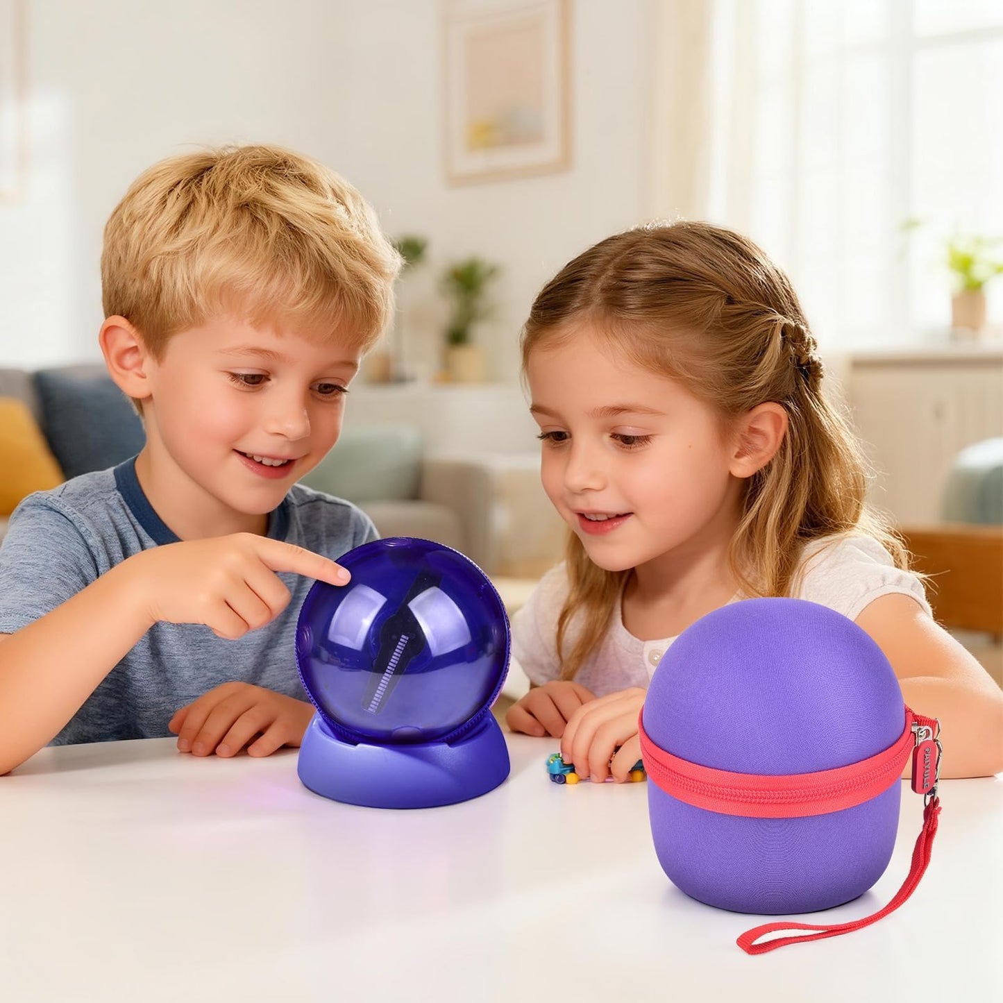 PAIYULE Case for Bitzee Hamster Ball Interactive Toy, Protective EVA Storage Box for Magicals Digital Pet & Stand, Travel Carrying Bag Accessories for Kids (Case Only)