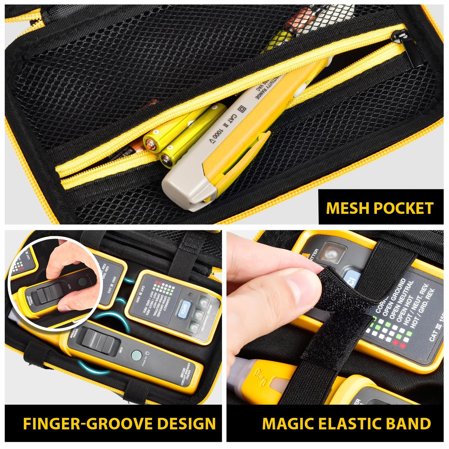 Case for Fluke BK120 SmartTrace Breaker Finder and ST120+ GFCI Socket Tester Tool Case (Box Only)