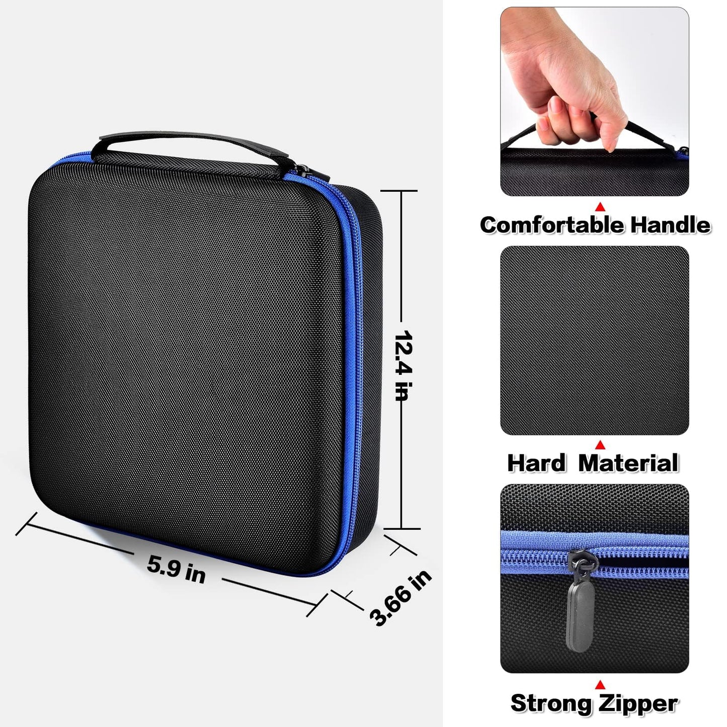 Case for Dremel Versa Power Scrubber Kit Cleaning Tool PC10-07/ PC360-5 Grout Brush, Bathroom Shower Scrub Kitchen & Bathtub Cleaner Holder for More Kinds Spin Scrubbers, Sponge Pads Tool Case(Box Only)