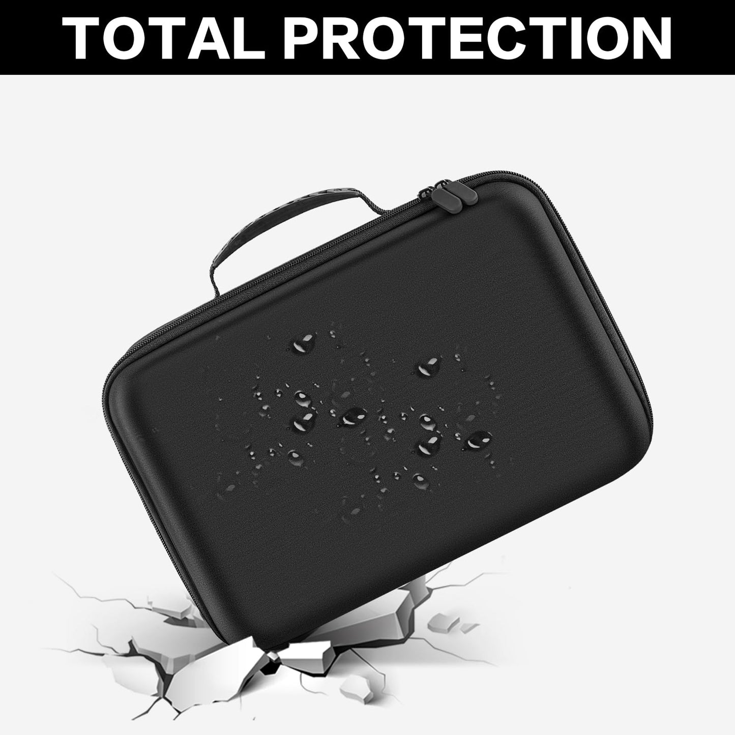 Carrying Case for Meta for Quest 3/ 3s, for Oculus Quest 2 Virtual Reality Headset/Touch Controllers/Elite Strap VR2 Accessories with Silicone Face Cover, Lens Protector(No Device)