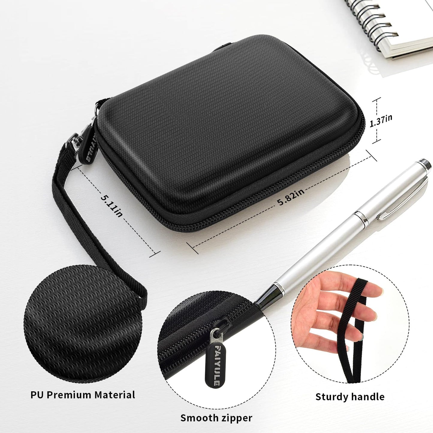 Case Compatible with SanDisk 1TB 2TB 4TB 500GB 8TB for SanDisk Extreme PRO Portable SSD External Hard Drive - for 2 Pcs SSD( Box Only)