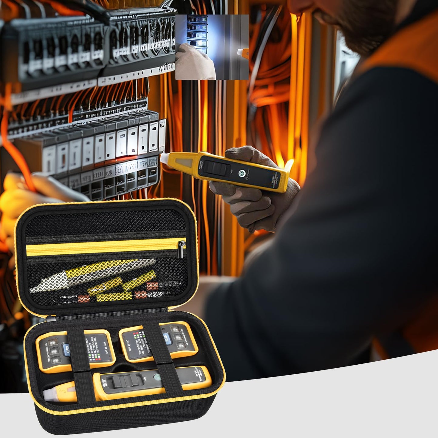 Case for Fluke BK120 SmartTrace Breaker Finder and ST120+ GFCI Socket Tester Tool Case (Box Only)