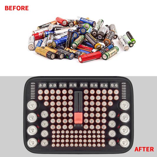 Battery Organizer Box Storage Case with Tester (Box Only)