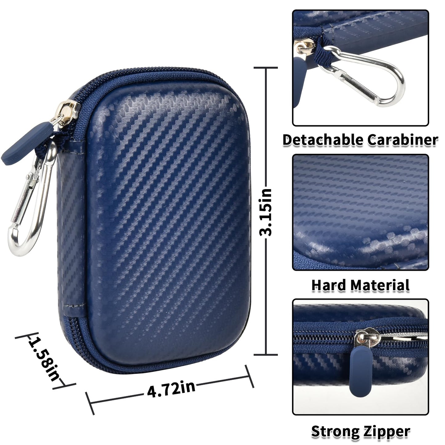 Carrying Case for Samsung T9/ T7/ T7 Shield Portable SSD 4TB 2TB 1TB (Box Only)