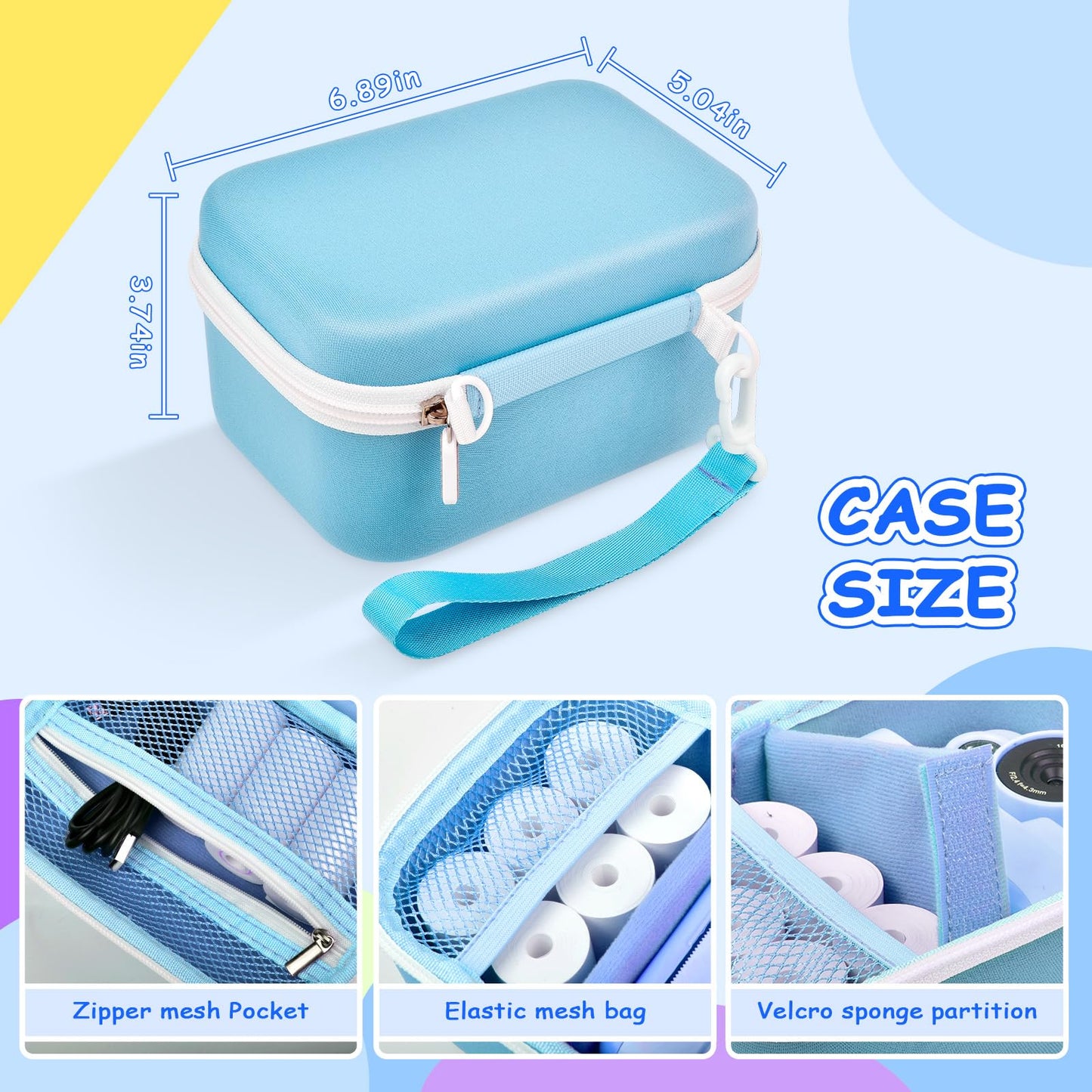 Kids Instant Print Camera Case for Dylanto for DUDUDRAGON Digital Cameras with 3 Rolls Paper Refill(Box Only)