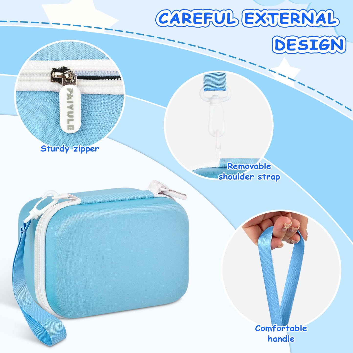 Kids Instant Print Camera Case for Dylanto for DUDUDRAGON Digital Cameras with 3 Rolls Paper Refill(Box Only)
