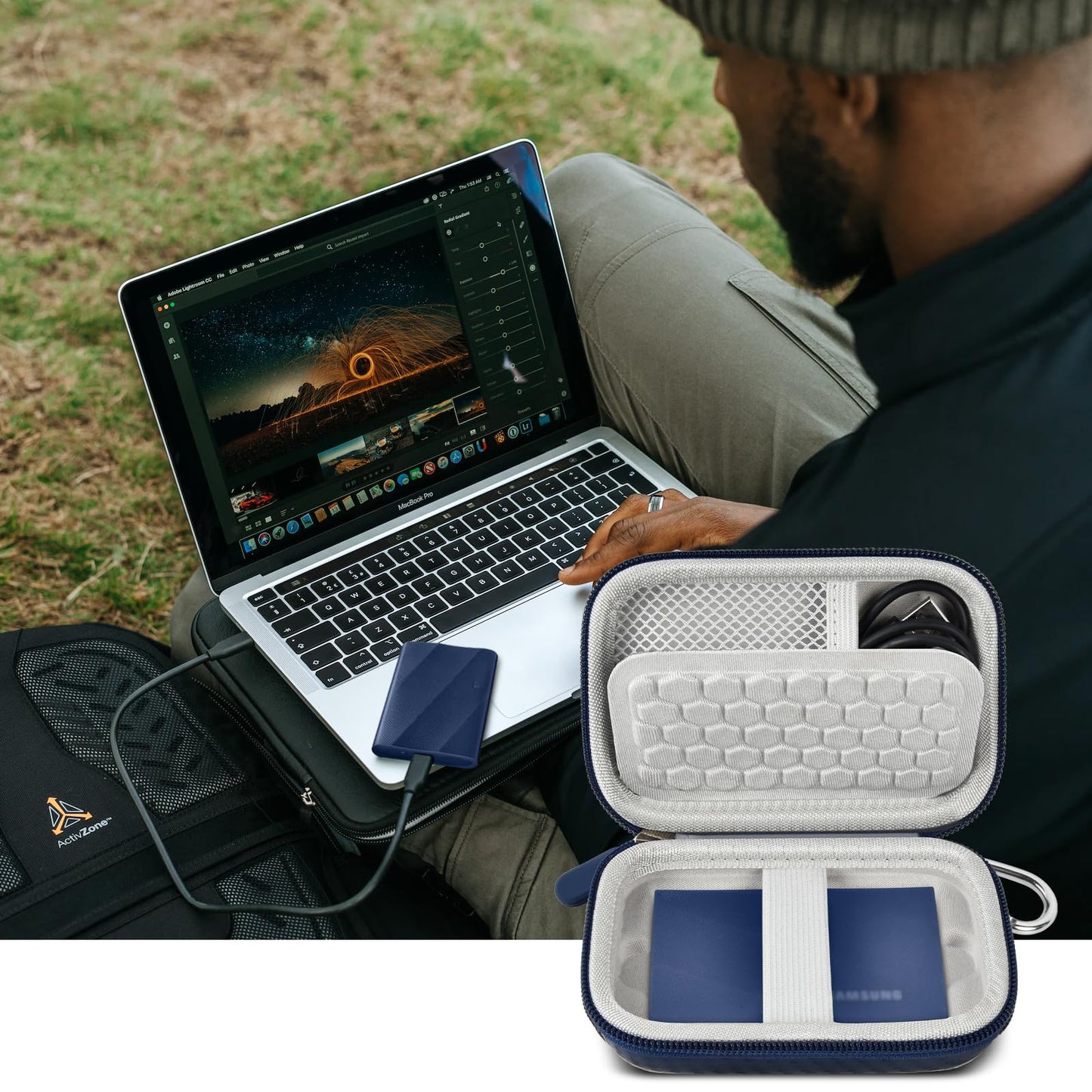 Carrying Case for Samsung T9/ T7/ T7 Shield Portable SSD 4TB 2TB 1TB (Box Only)