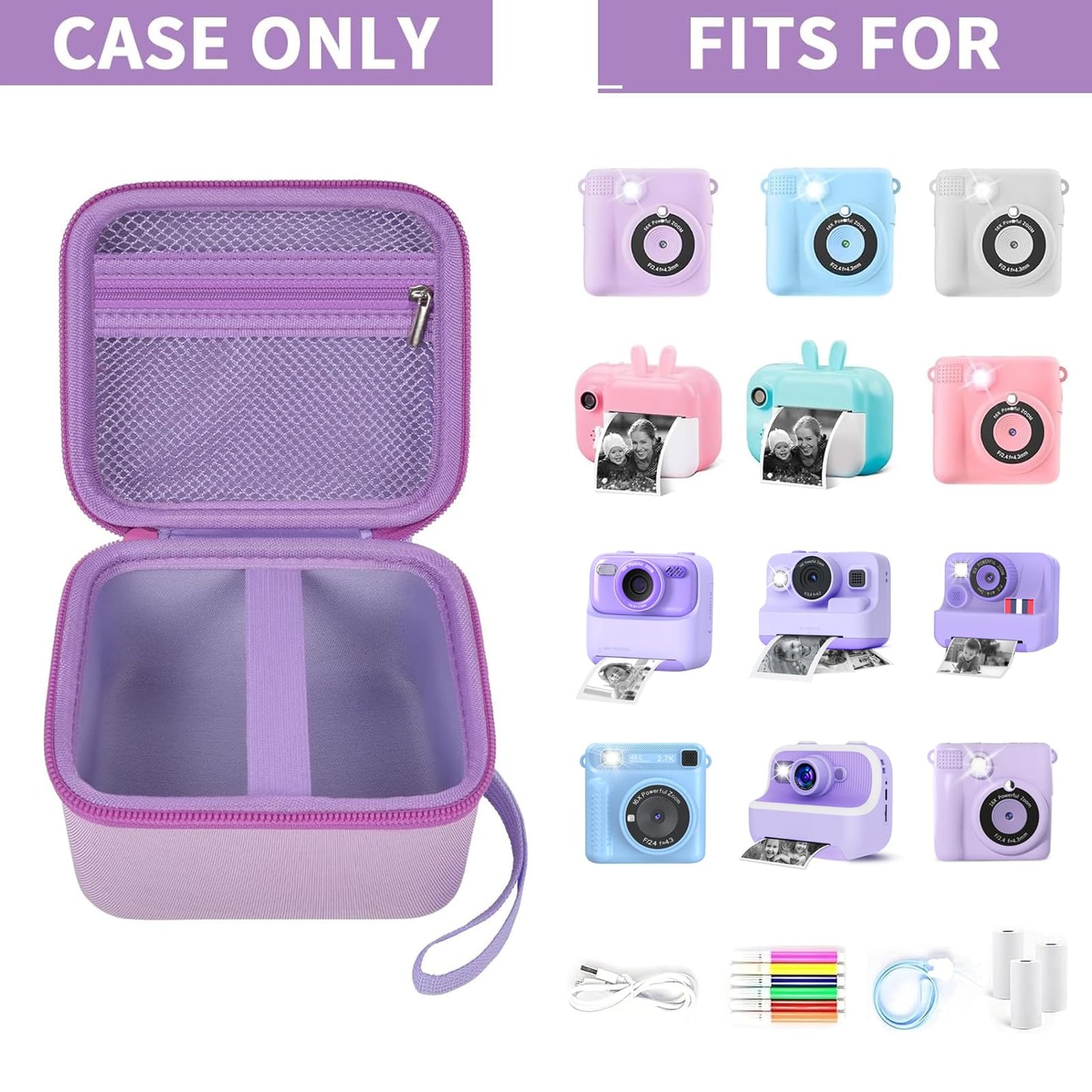 Kids Instant Print Camera Case Compatible with ESOXOFFORE (Box Only)