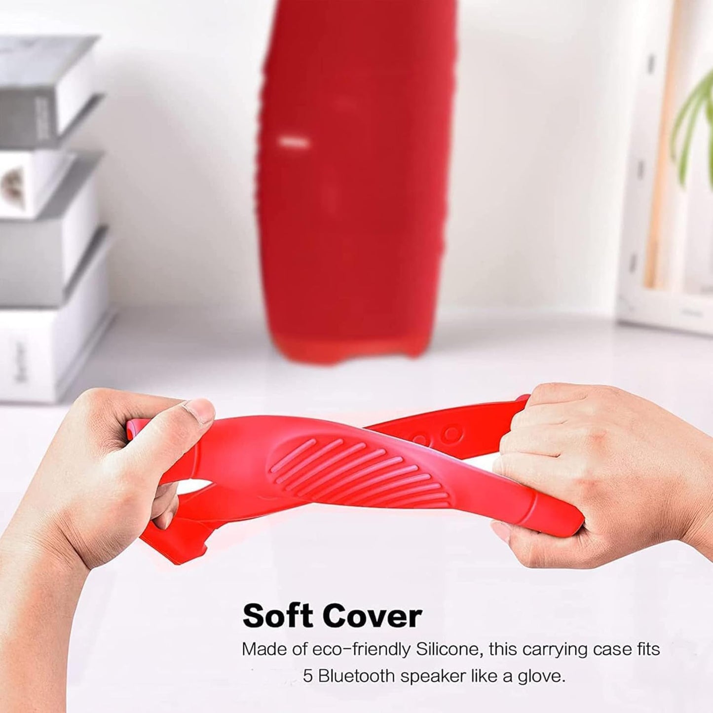 Silicone Case Cover for JBL Charge 5 Portable Bluetooth Speaker (Speaker not Included)