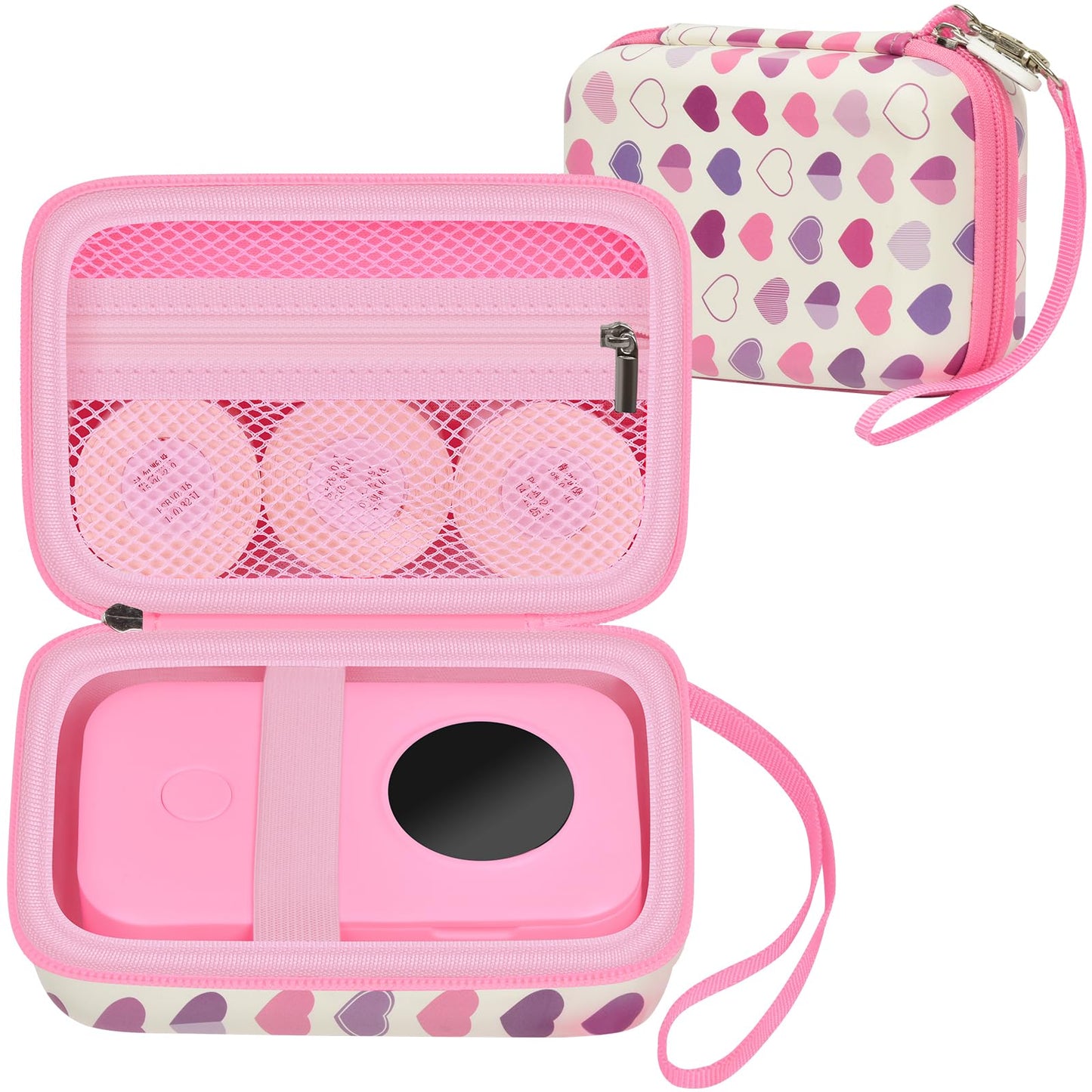 Labels Printer Case Compatible with COLORWING D30 Bluetooth Wireless Portable Label Maker Also for Phomemo D30 D35 for Memoking Mini Thermal Printing Sticker (Box Only)