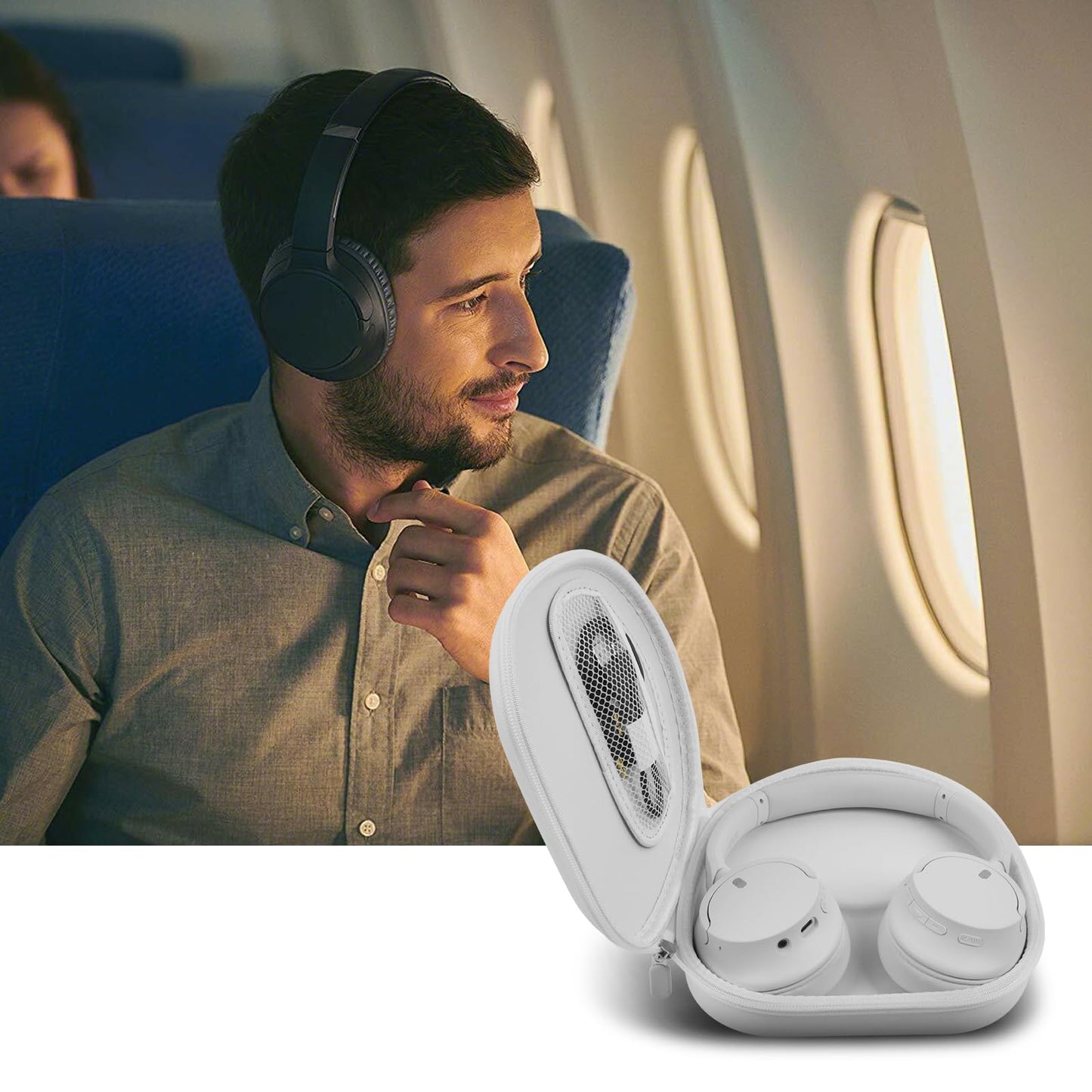Case Compatible with Sony WH-CH720N WH-CH520 WH-1000XM4 Noise Canceling Wireless Headphones Bluetooth Over The Ear Headset(Box Only)