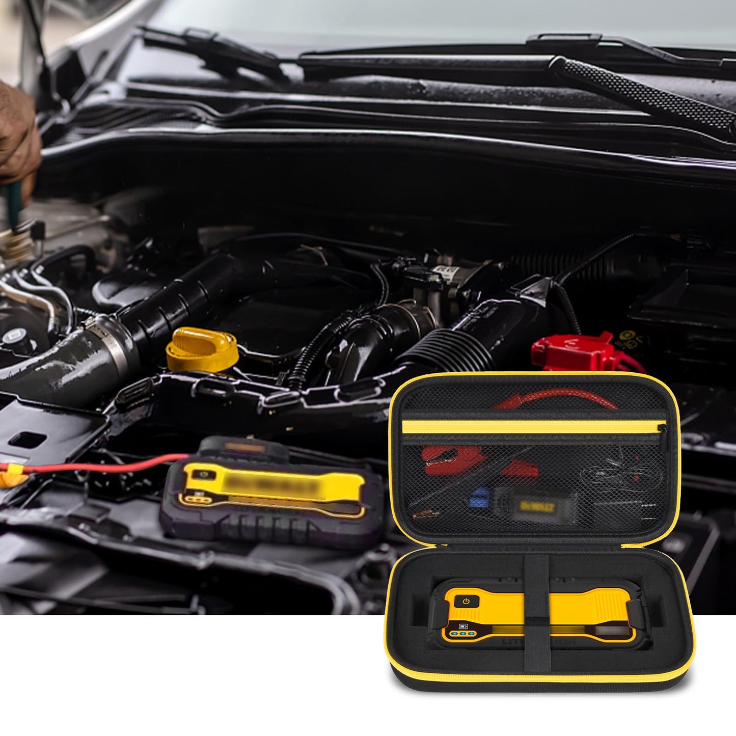 Case Compatible with DeWalt DXAELJ16 1600 Peak Amp Jump Starter Battery Booster Tool Case (Box Only)