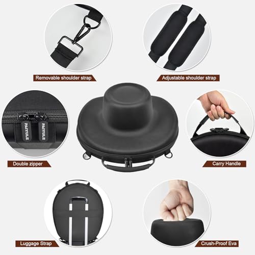 Crush - Proof Cowboy Hat Carrier Case - Fits 2 Cowboy Hats (Case Only)