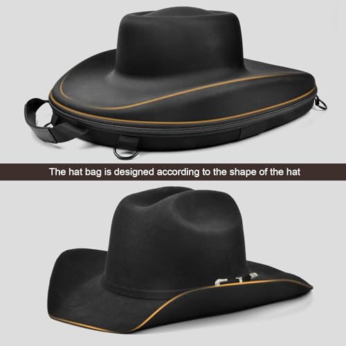 Crush - Proof Cowboy Hat Carrier Case - Fits 2 Cowboy Hats (Case Only)