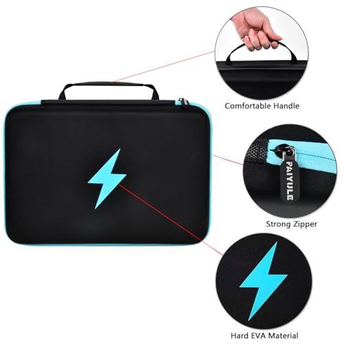 Battery Organizer Storage Case 220+ Batteries Holder Bag fits for AA AAA AAAA 9V C D Lithium 3V LR44 1.5V CR1632 CR2032