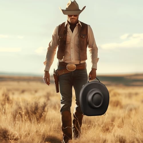 Crush - Proof Cowboy Hat Carrier Case - Fits 2 Cowboy Hats (Case Only)