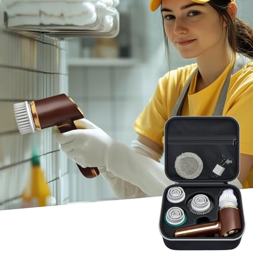 Case for Power Scrubber, Bathrooms, Kitchen Cleaning Tool Storage Holder for Brush Heads(Box Only)