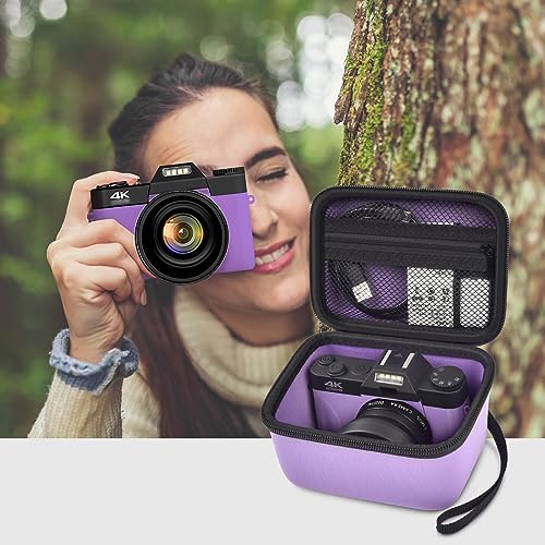 Vlogging Camera Case Compatible with for Duluvulu/for VJIANGER/for JGIPL/for TEBNGIHNM 4K Digital Cameras for Youtube