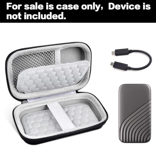 Case Compatible for WD 1TB 2TB 500GB My Passport SSD External Portable Drive-WDBAGF0010BRD-WESN( Box Only)
