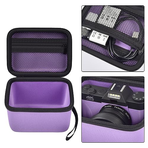 Vlogging Camera Case Compatible with for Duluvulu/for VJIANGER/for JGIPL/for TEBNGIHNM 4K Digital Cameras for Youtube