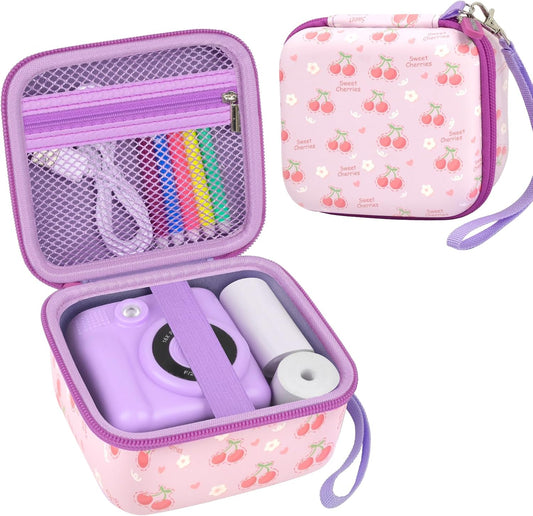 PAIYULE Kids Instant Print Camera Case Compatible with ESOXOFFORE for Dylanto for DUDUDRAGON for GKTZ for Dafotil for Careenoah for Aasonida Toddler Digital Prints Paper Bag (Box Only) Light Purple