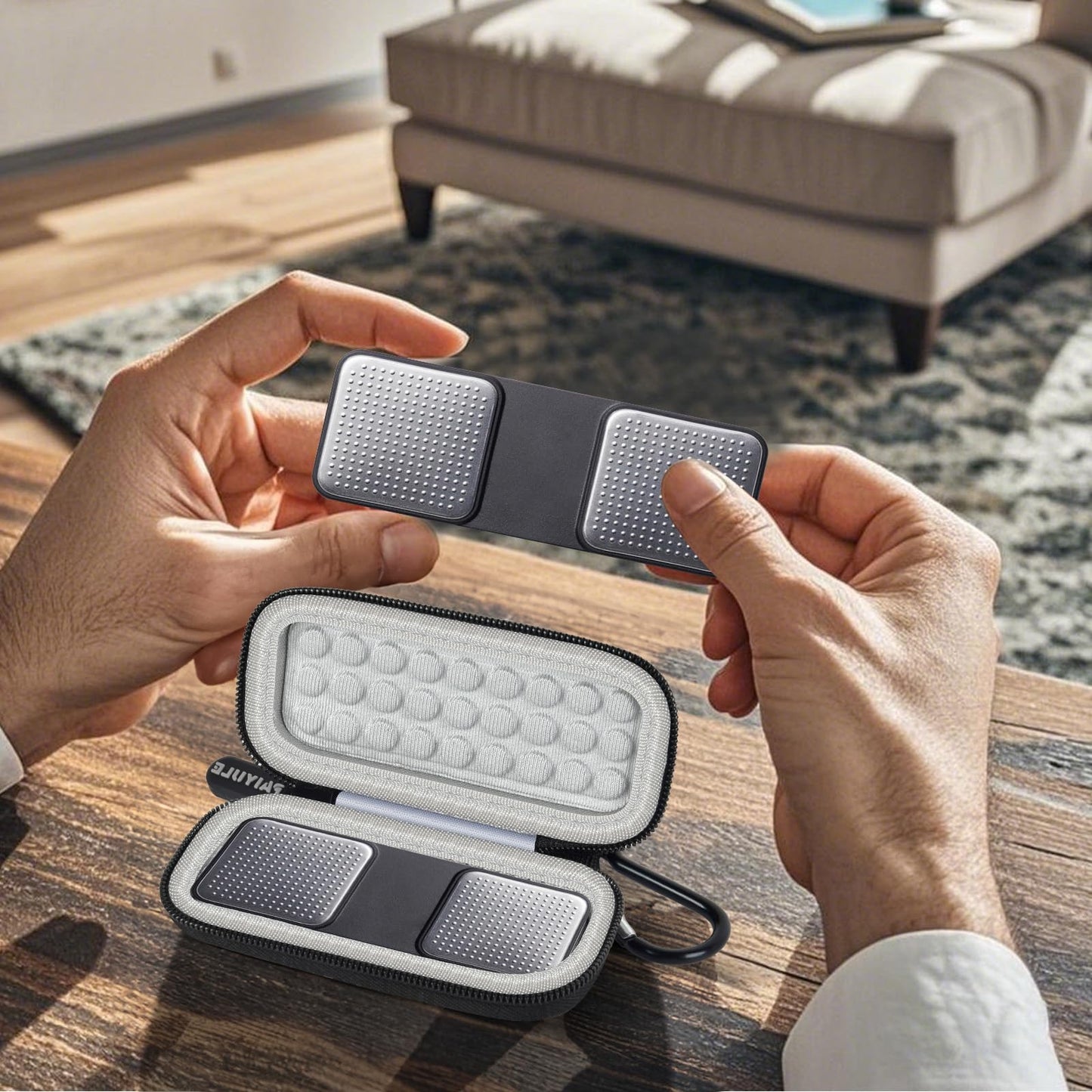 PAIYULE Case for KardiaMobile 6L for EKG Monitor, Compact Holder Also Fits for Sec Portable Heart Rate Monitor, Cardiac Heart Detector (Box Only)