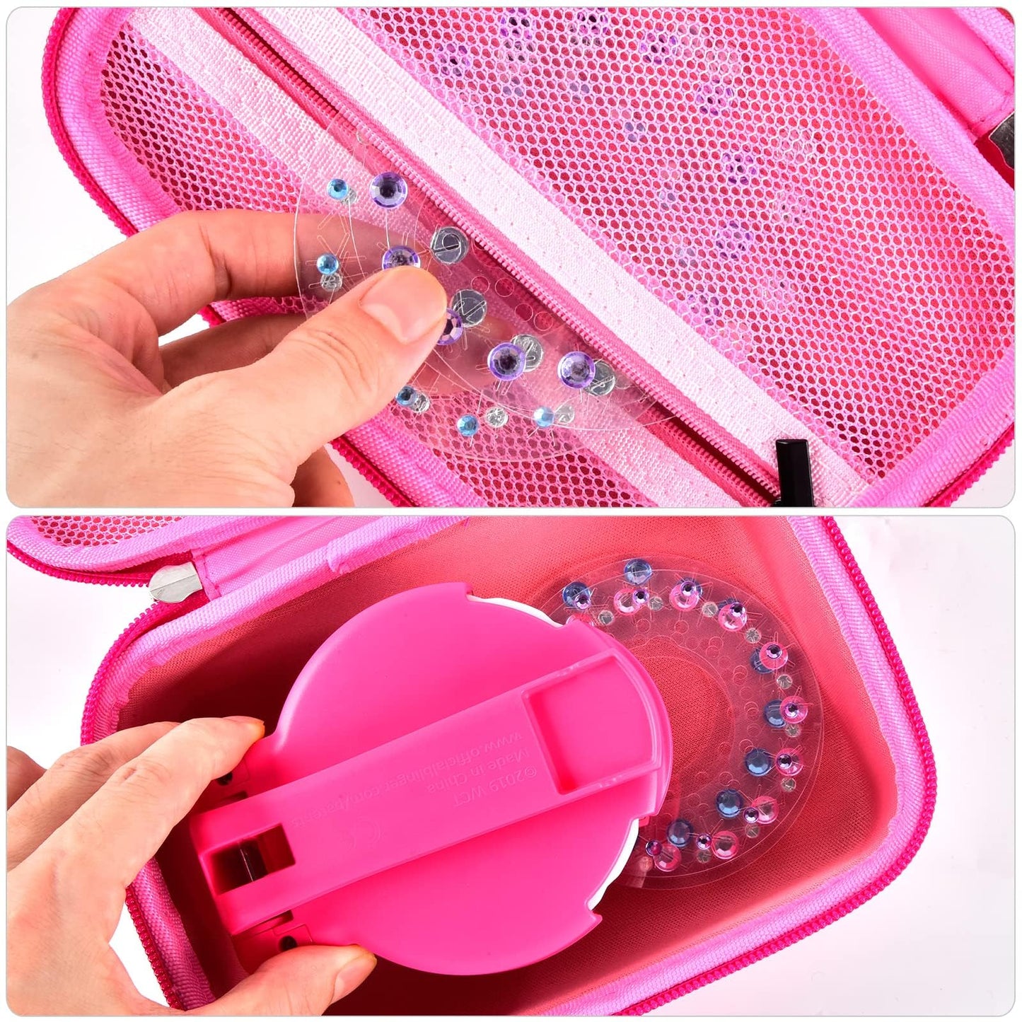 PAIYULE Case Compatible for Blinger Deluxe Set, Radiance Collection,Carrying Storage Holds Glam Styling Tool Gems - Load, Click, Bling! Hair, Fashion, Anything(Box Only)