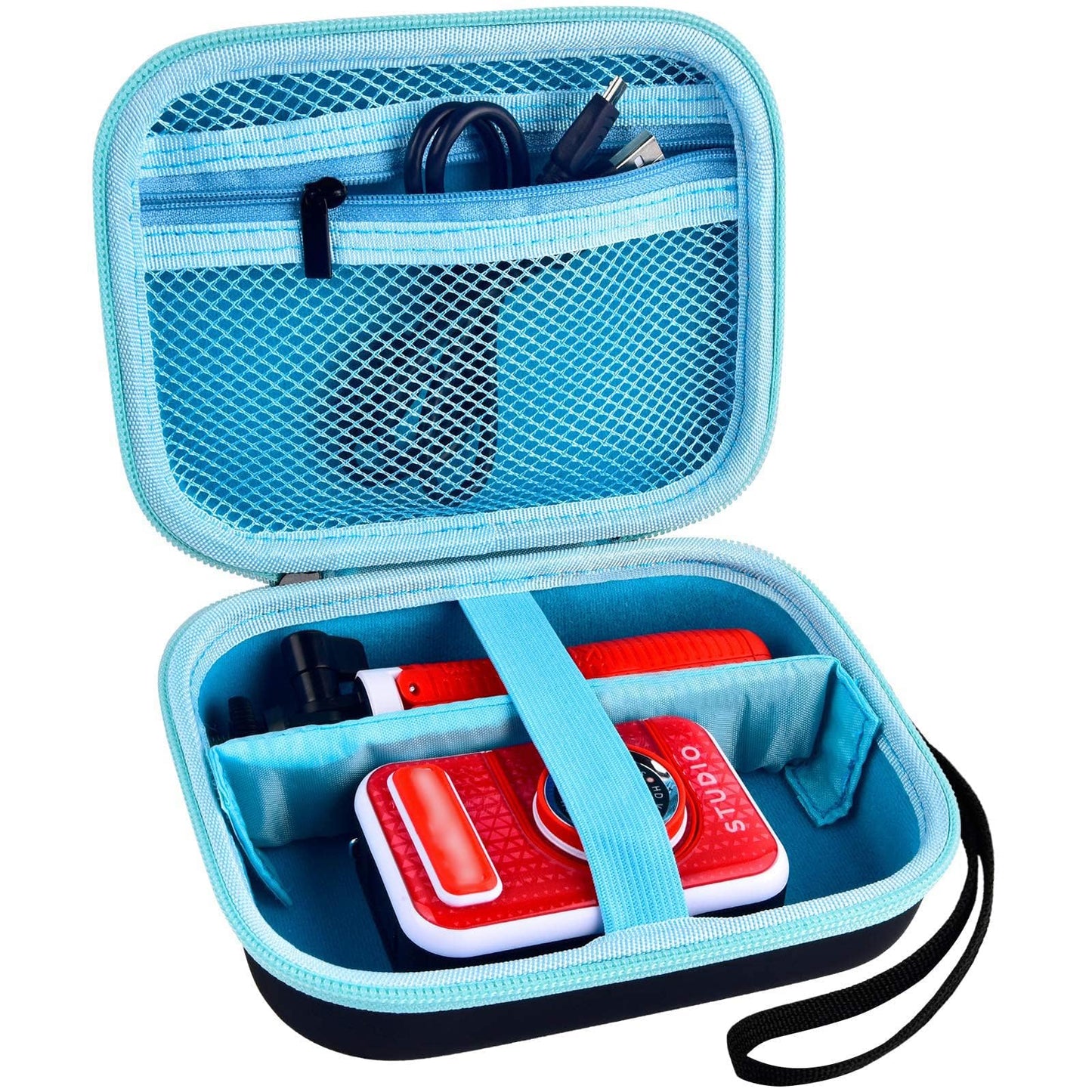 PAIYULE Kids Camera Case for VTech KidiZoom Creator Cam HD Video Camera for Makolle Selfie Camera for KODAK Printomatic Instant Print Cameras, Carrying Storage Holds Tripod Accessories(Box Only)-Red