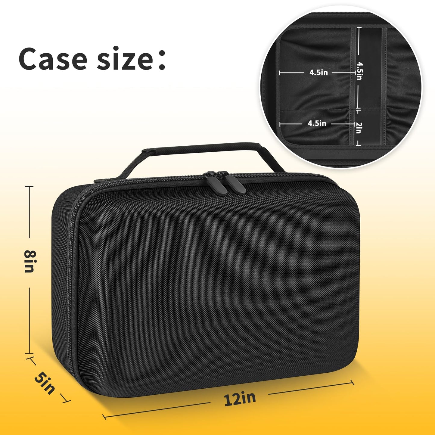 PAIYULE Case for DEWALT DCS356B/ DCS354B 20V MAX XR Oscillating Multi-Tool, Large Carrying Storage Bag Fits for DEWALT Battery & Charger,Blades,Sanding Pads and Accessories (Box Only)