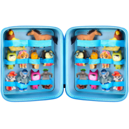 PAIYULE Case for Tonies Figures Audio Play Character, Figurine Storage Carrying Holder for TonieBox Characters for Kids, Toy Organizer Box-Bag Only, Red