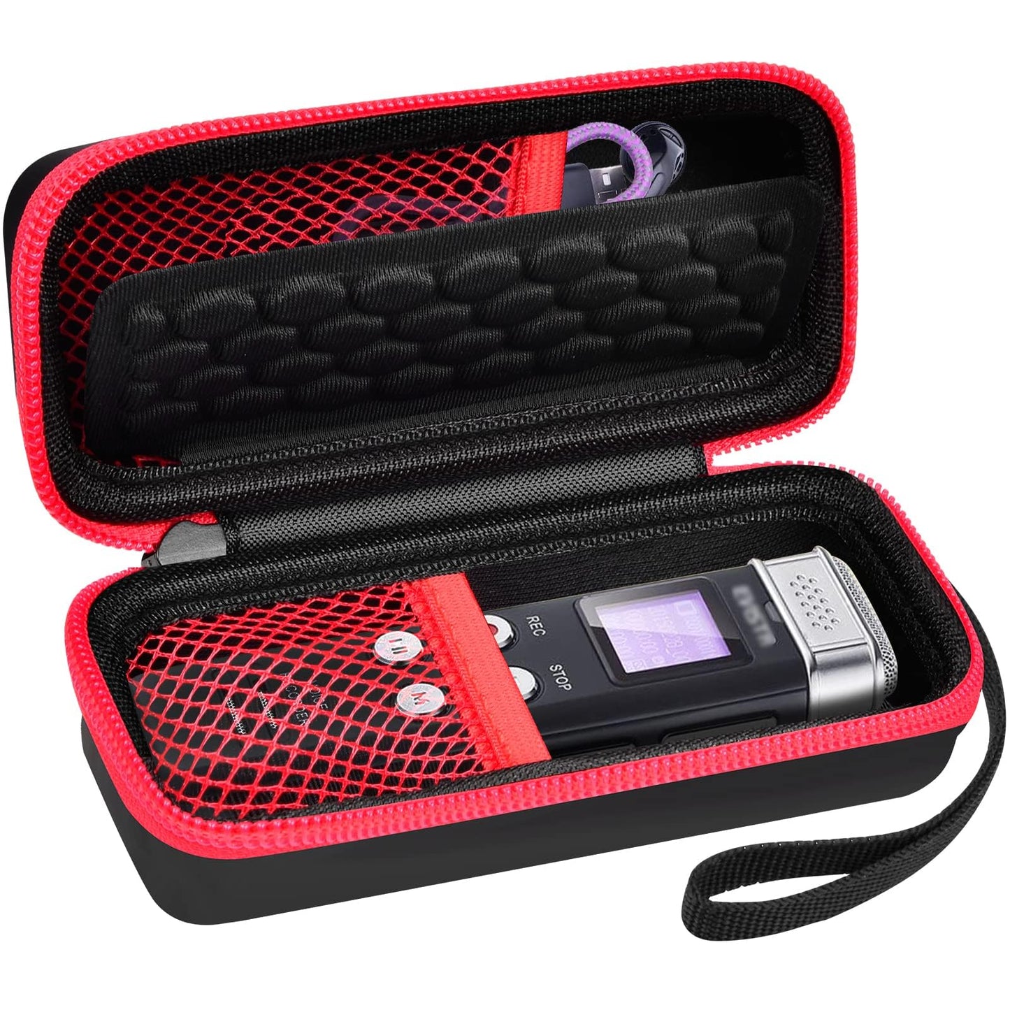 PAIYULE Case Compatible with 136G 128GB Digital Voice Recorder for Aiworth/for Sony ICD-PX370/ 470/560 for EVIDA/for Aomago Activated Recorder Fits for MP3 Player, Earbuds, USB Cable (Box Only)