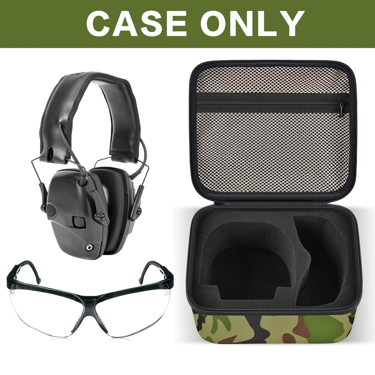 PAIYULE Case for Walker's Razor Slim Electronic Earmuffs/for Howard Leight Shooting Hunting Hearing Ear Protection