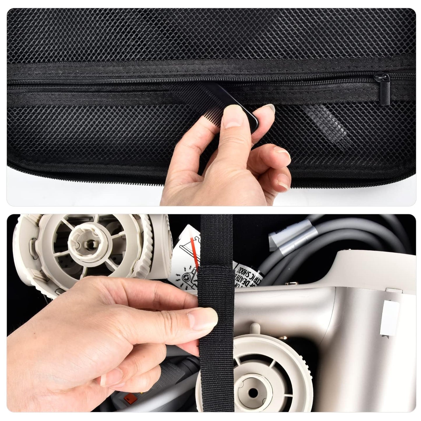 PAIYULE Hair Dryer Case for Shark HD331/332 & HD542/543PL & HD731 High-Velocity Hair Dryer System, Blow Dryers Bag for Shark/Dyson Flexstyle Styler and Attachments, Stone-Box Only