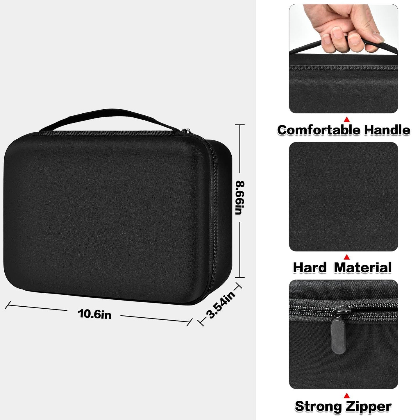 PAIYULE Hair Dryer Case for Shark HD331/332 & HD542/543PL & HD731 High-Velocity Hair Dryer System, Blow Dryers Bag for Shark/Dyson Flexstyle Styler and Attachments, Stone-Box Only