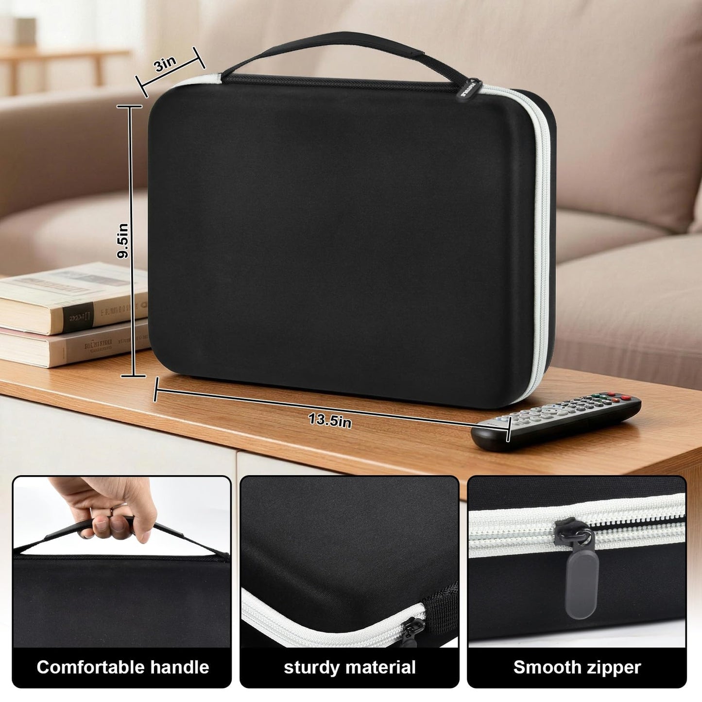 PAIYULE Battery Organizer Storage Box with Tester, Shockproof EVA 220+ AA AAA C D 9V Capacity Emergency Power Solution, Unique 8 D-Cell Home Kitchen Garage Organization