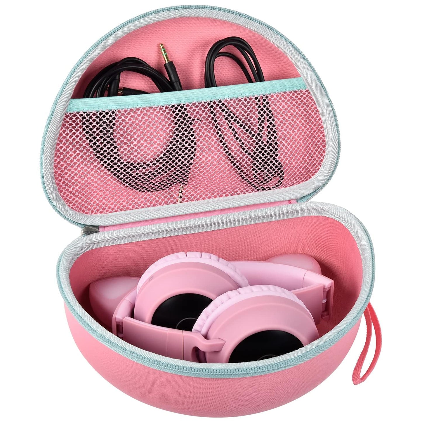 PAIYULE Headphone Case for Riwbox CT-7 Pink/for iClever for ONITOO for TCJJ Cat Ear Wireless Bluetooth for Picun/for FosPower Over-Ear Headphones Headset for Kids-Box Only