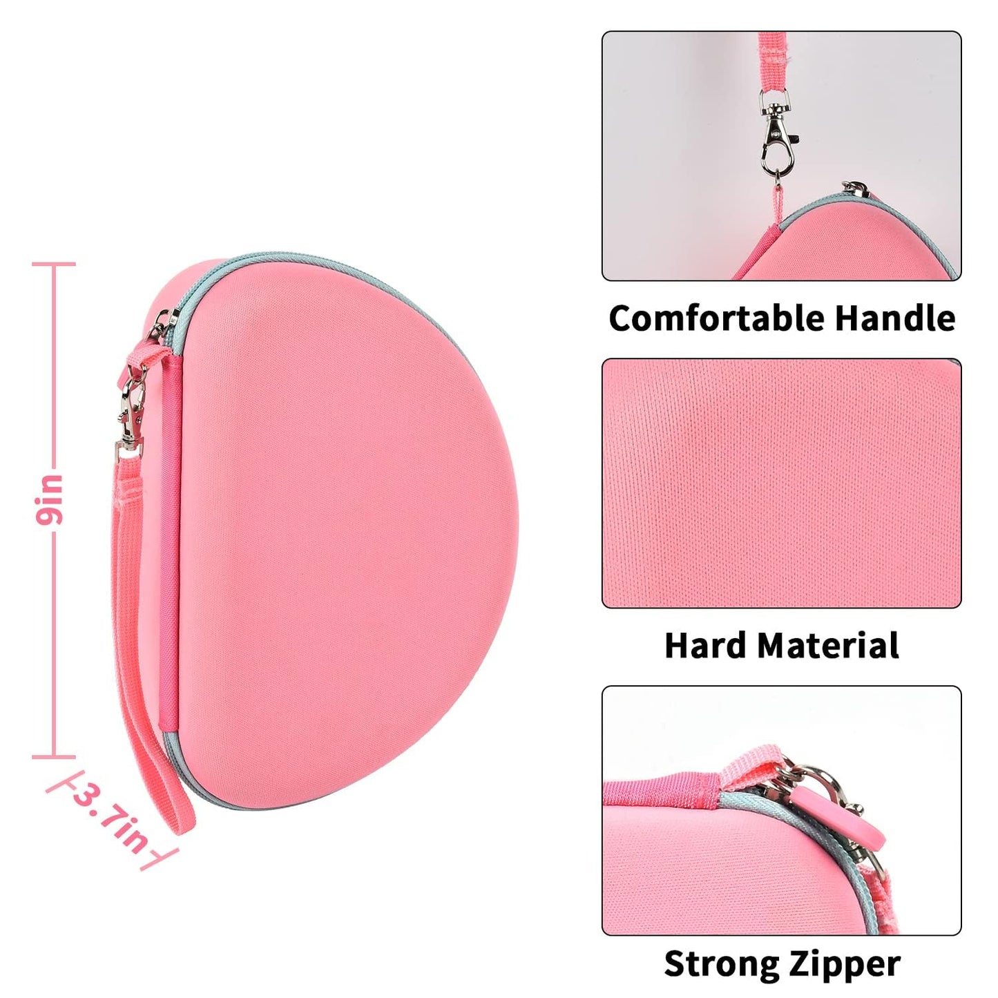 PAIYULE Headphone Case for Riwbox CT-7 Pink/for iClever for ONITOO for TCJJ Cat Ear Wireless Bluetooth for Picun/for FosPower Over-Ear Headphones Headset for Kids-Box Only