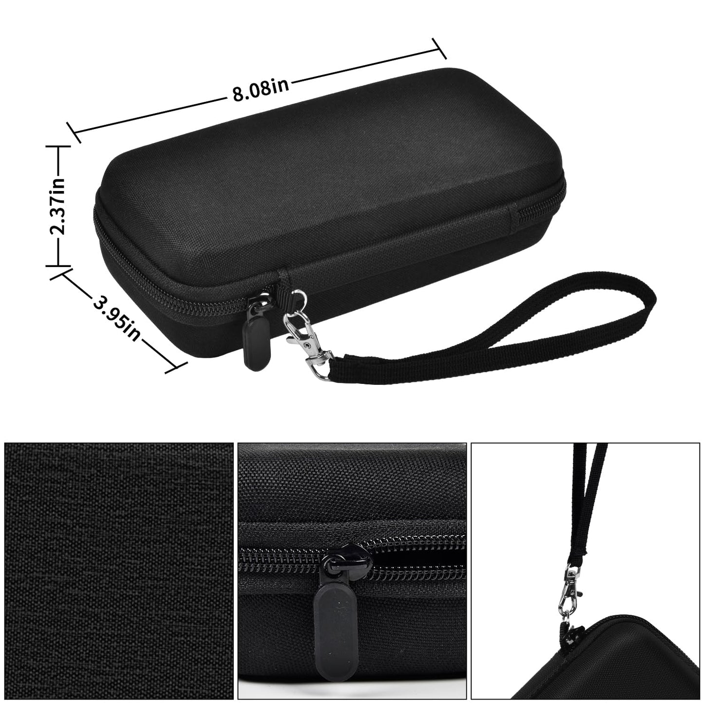 Graphing Calculator Case for Texas Instruments TI-84 Plus CE Color Graphing Calculator, Also Fits for TI-83 Plus/for Casio fx-9750GII, Large Capacity for Pens, Cables and Other Accessories (Black)
