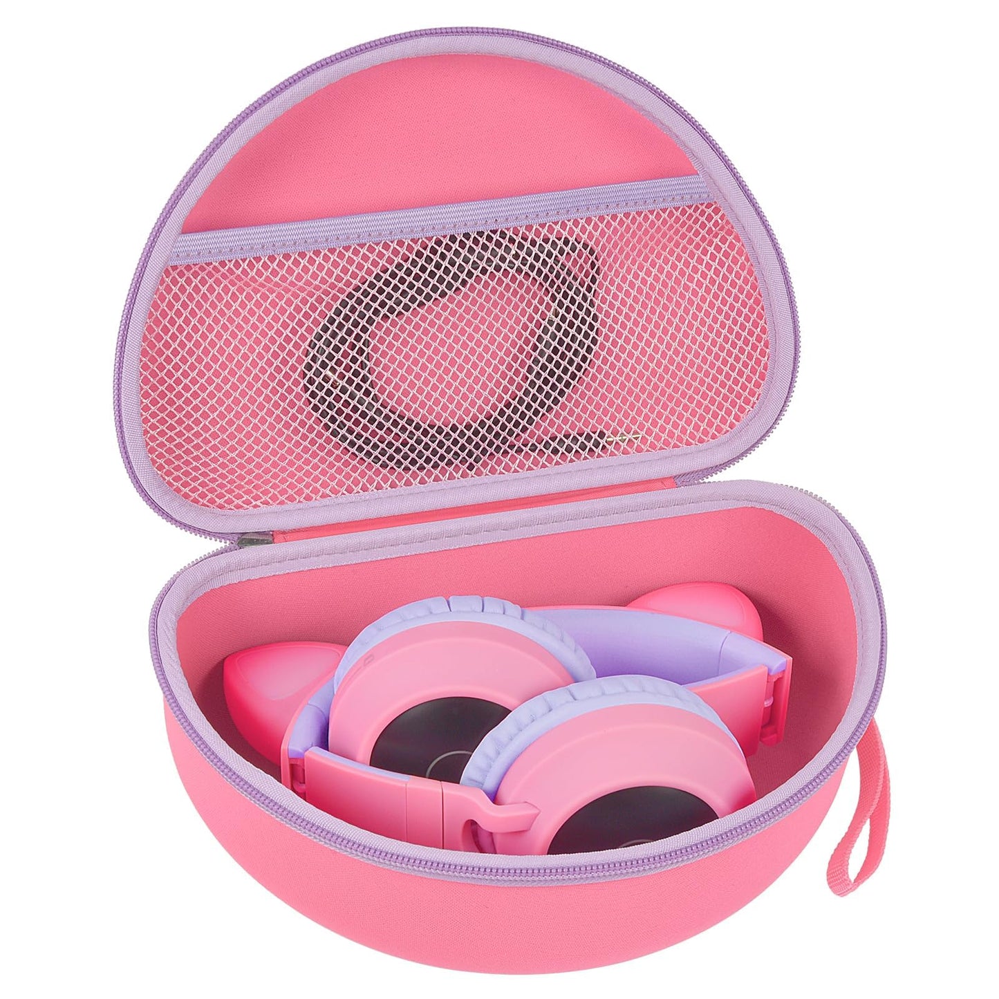 PAIYULE Headphone Case for Riwbox CT-7 Pink/for iClever for ONITOO for TCJJ Cat Ear Wireless Bluetooth for Picun/for FosPower Over-Ear Headphones Headset for Kids-Box Only