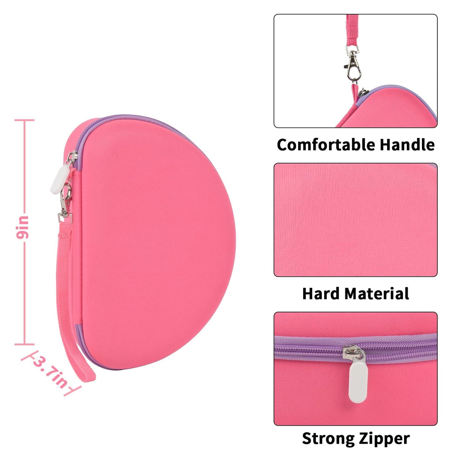 PAIYULE Headphone Case for Riwbox CT-7 Pink/for iClever for ONITOO for TCJJ Cat Ear Wireless Bluetooth for Picun/for FosPower Over-Ear Headphones Headset for Kids-Box Only