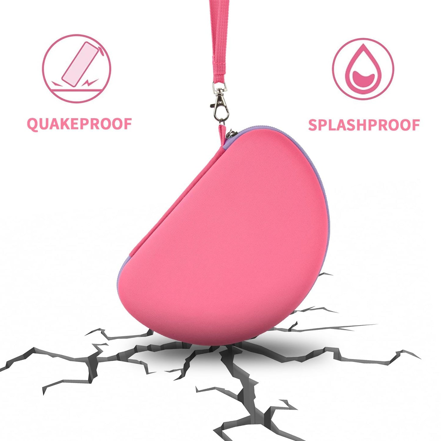 PAIYULE Headphone Case for Riwbox CT-7 Pink/for iClever for ONITOO for TCJJ Cat Ear Wireless Bluetooth for Picun/for FosPower Over-Ear Headphones Headset for Kids-Box Only