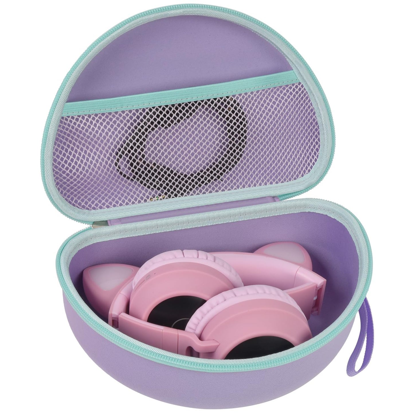 PAIYULE Headphone Case for Riwbox CT-7 Pink/for iClever for ONITOO for TCJJ Cat Ear Wireless Bluetooth for Picun/for FosPower Over-Ear Headphones Headset for Kids-Box Only