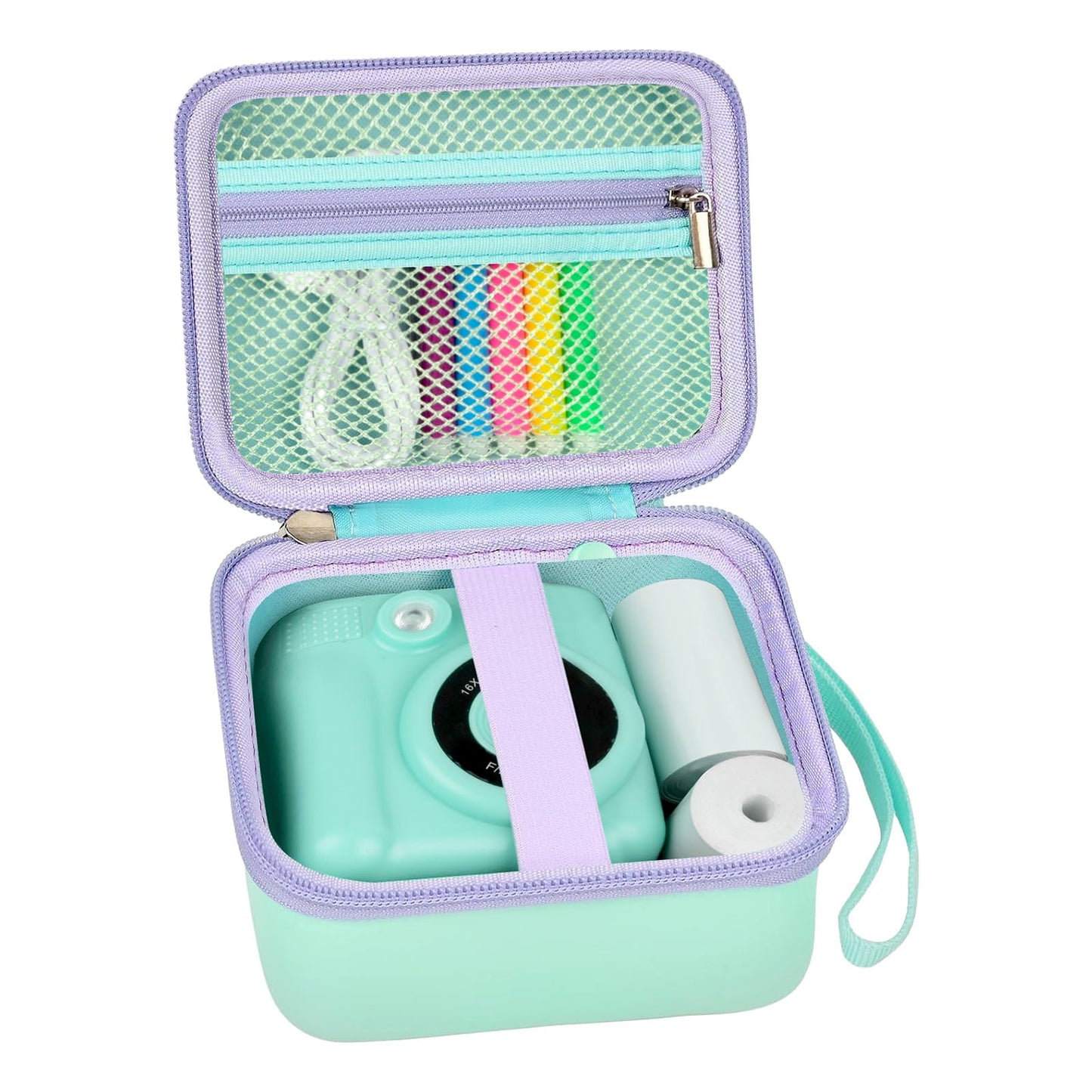 PAIYULE Kids Instant Print Camera Case Compatible with ESOXOFFORE for Dylanto for DUDUDRAGON for GKTZ for ETIKEZ for Dafotil for Careenoah Digital Video Prints Paper Bag (Box Only) Purple
