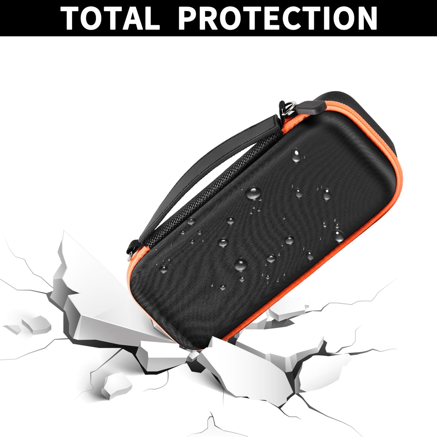 PAIYULE Hard Carrying Case for Bushnell for Wingman View Golf GPS Bluetooth Speaker, Magnetic Mount Travel Organizer for Golf Cart, Fits Charging Cable, Wireless Remote, Golf Towel (Bag Only)