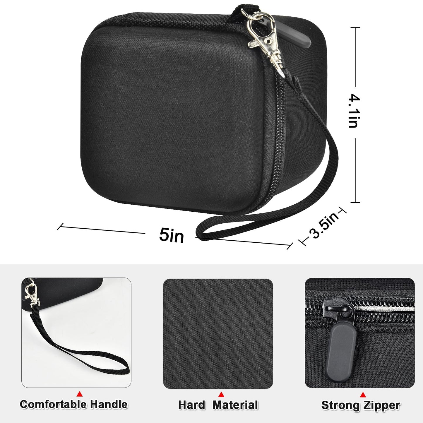 PAIYULE Case Compatible with Anker 3-in-1 Cube MagSafe Charger 15W Max Fast Charging Stand（for Anker Y1811/1812）, Power Station Storage Holder for USB-C Cable (Box Only) Black