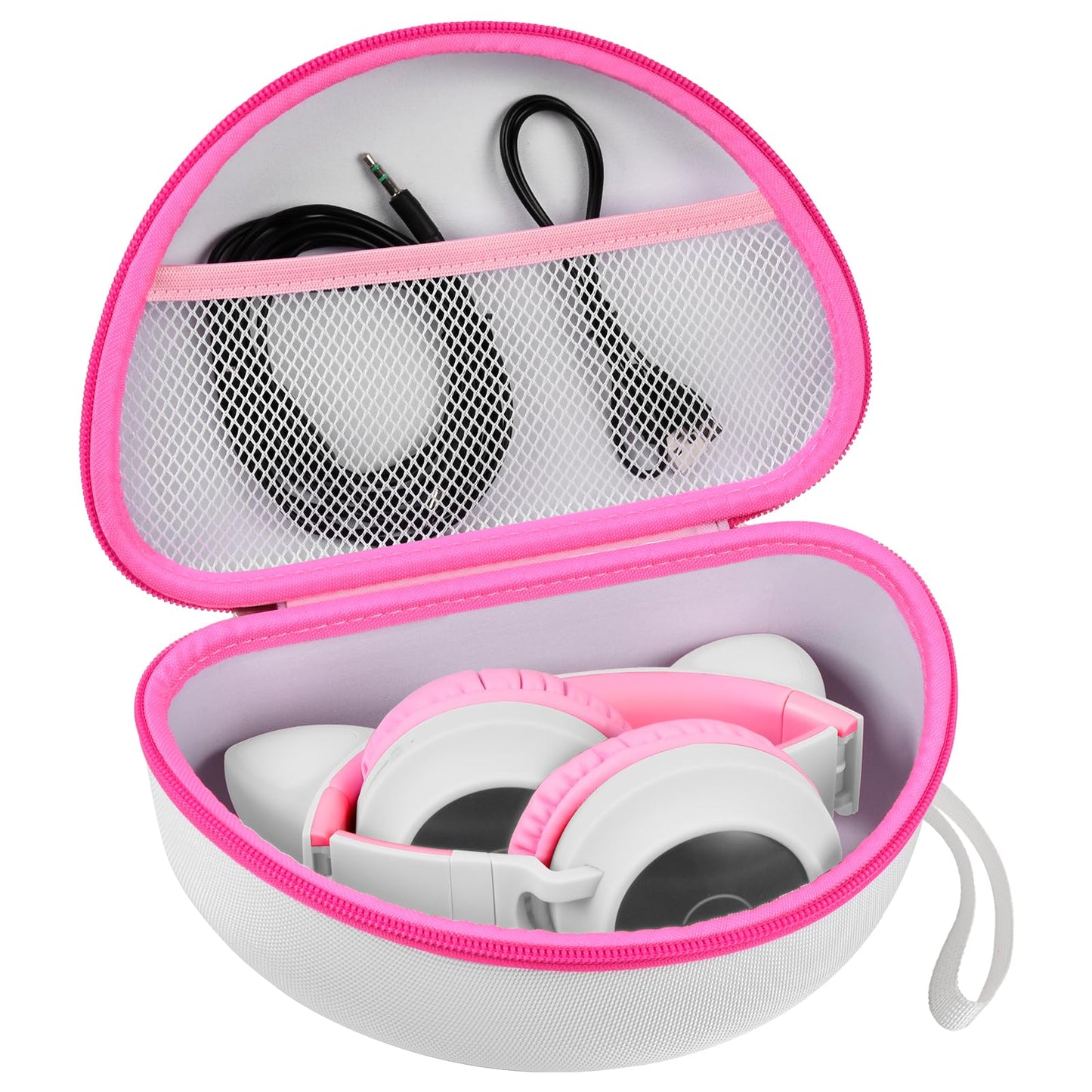PAIYULE Headphone Case for Riwbox CT-7 Pink/for iClever for ONITOO for TCJJ Cat Ear Wireless Bluetooth for Picun/for FosPower Over-Ear Headphones Headset for Kids-Box Only