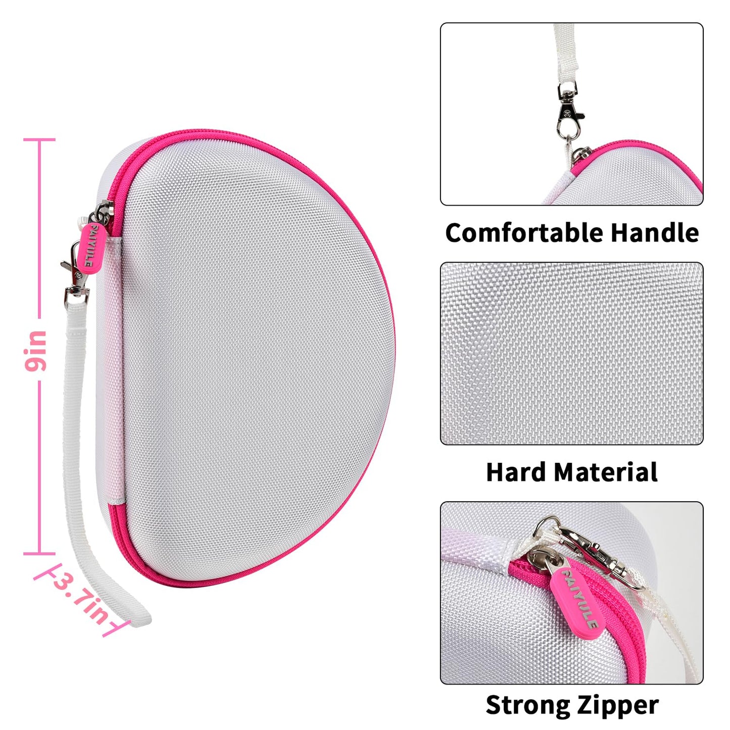 PAIYULE Headphone Case for Riwbox CT-7 Pink/for iClever for ONITOO for TCJJ Cat Ear Wireless Bluetooth for Picun/for FosPower Over-Ear Headphones Headset for Kids-Box Only