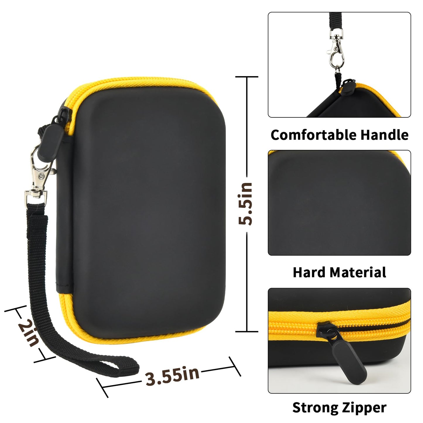 PAIYULE Case Compatible with DeWALT Powerbank 10000MAH/for Magnetic Power Bank 5,000mAh, Battery Charger Storage Holder Organizer, Power Bank Carrying Bag with Mesh Bag Fits for USB Cable (Box Only)